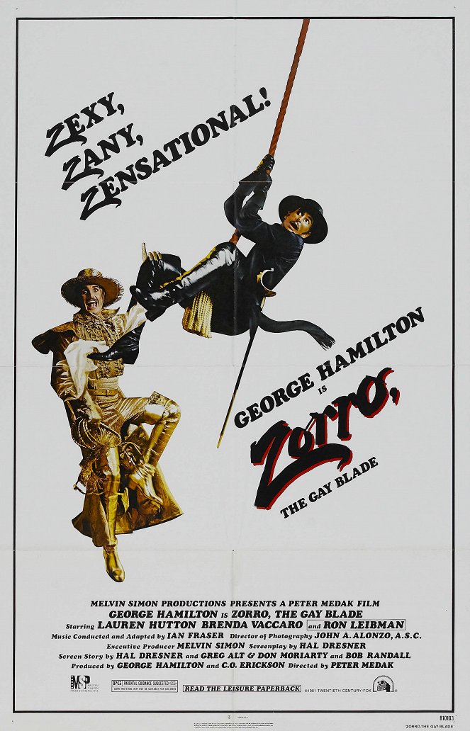 Zorro, the Gay Blade - Posters