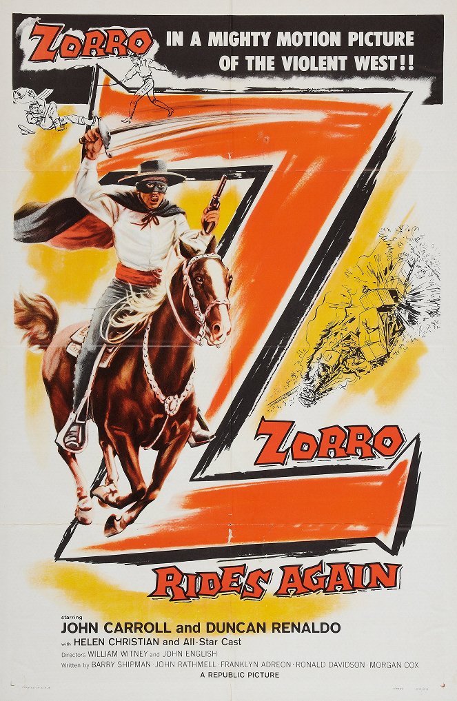 Zorro Rides Again - Posters