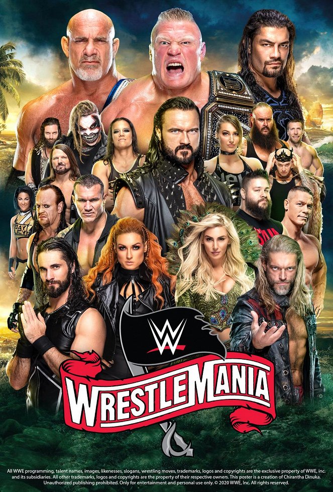 WrestleMania 36 - Plakaty