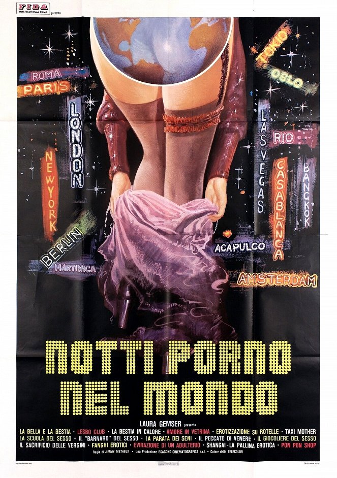 Le notti porno nel mondo - Plakátok