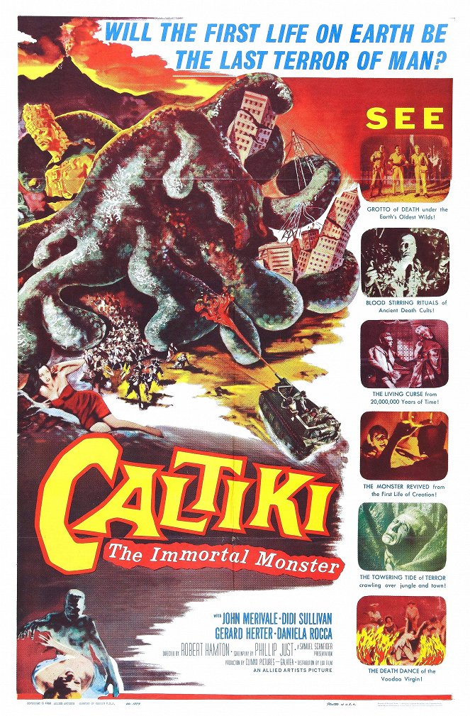 Caltiki, el monstruo inmortal - Carteles