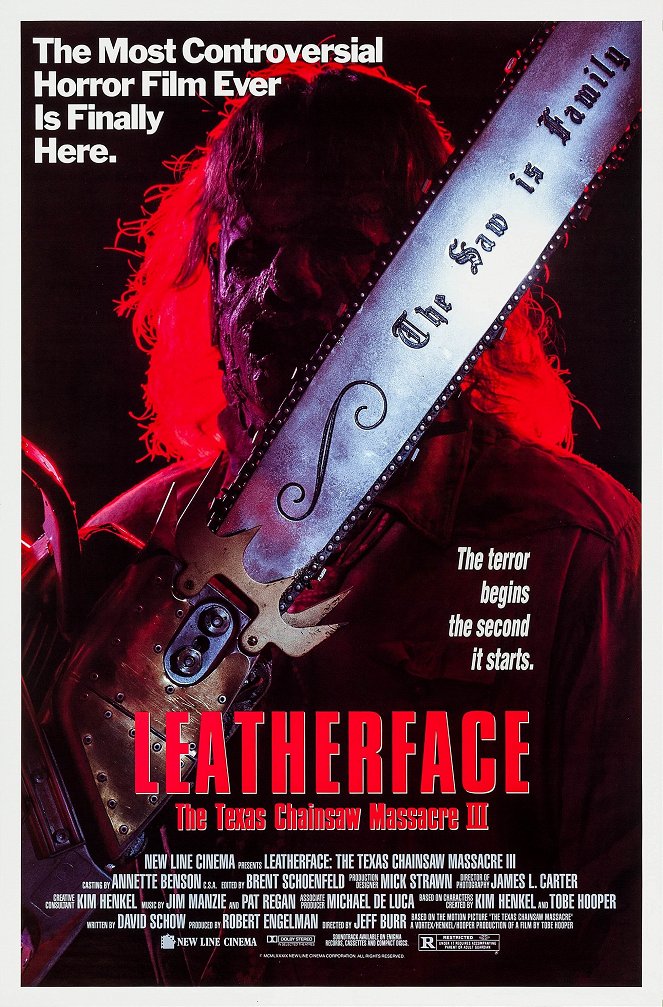 Leatherface: Texas Chainsaw Massacre III - Cartazes