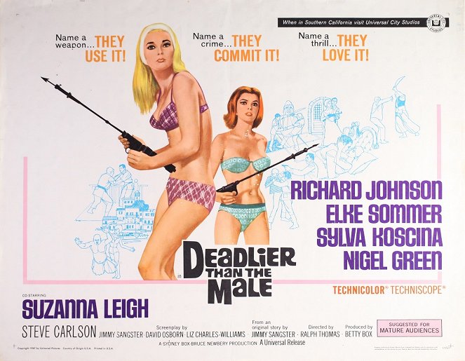 Deadlier Than the Male - Posters