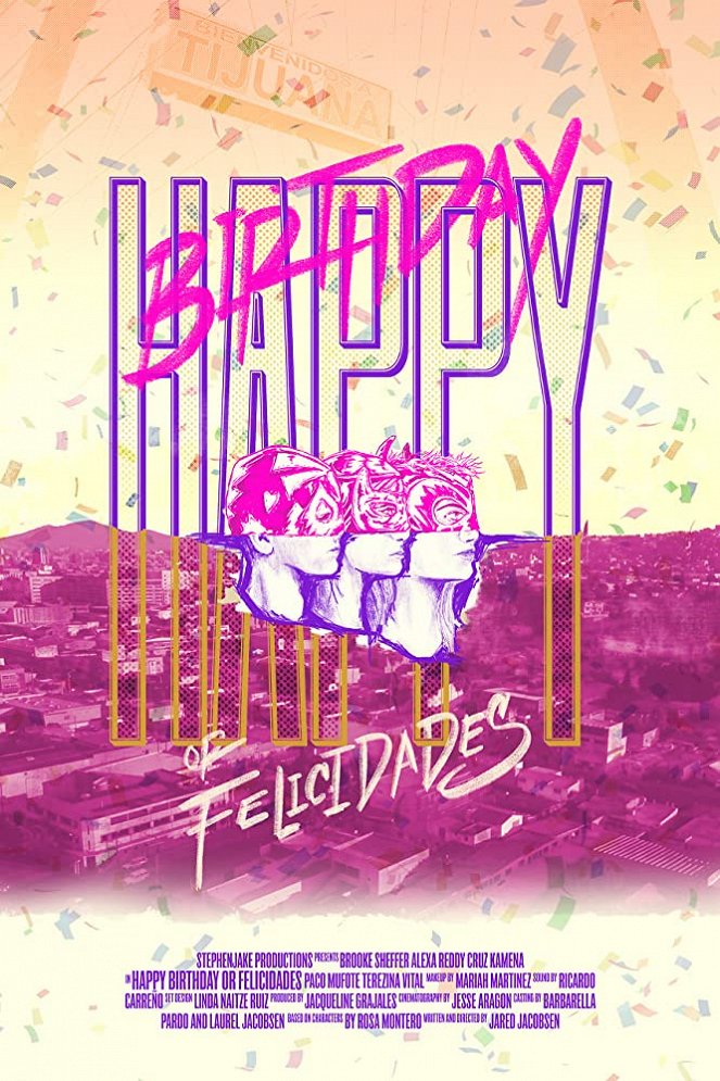 Happy Birthday or Felicidades - Plakaty