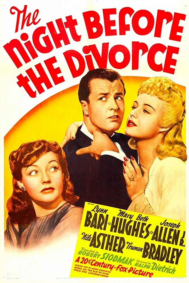 The Night Before the Divorce - Affiches