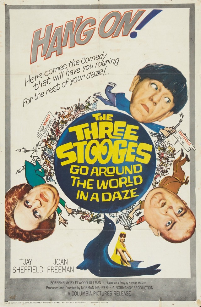 Three Stooges Go Around the World in a Daze, The - Plakate