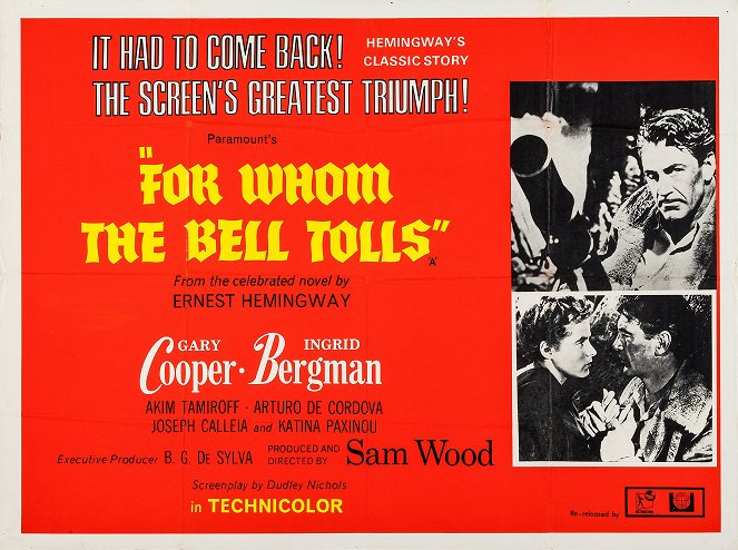For Whom the Bell Tolls - Posters