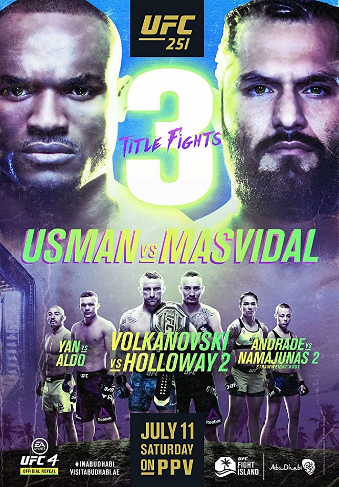 UFC 251: Usman vs. Masvidal - Plakáty