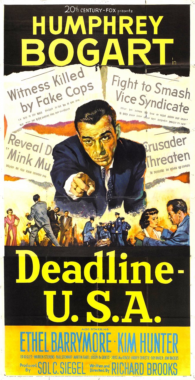 Deadline - U.S.A. - Cartazes