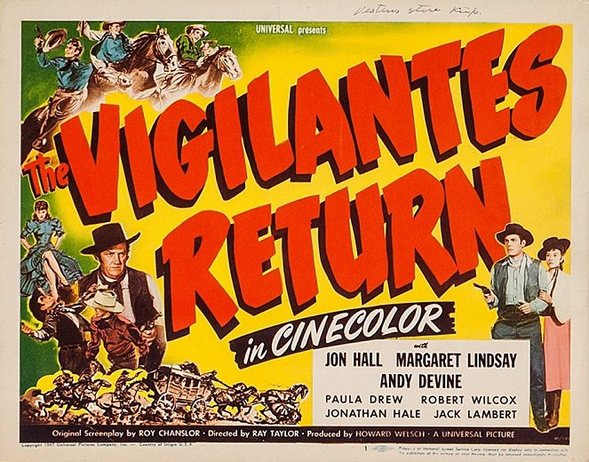 The Vigilantes Return - Affiches