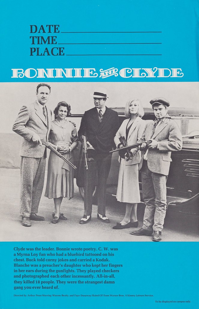 Bonnie ja Clyde - Julisteet