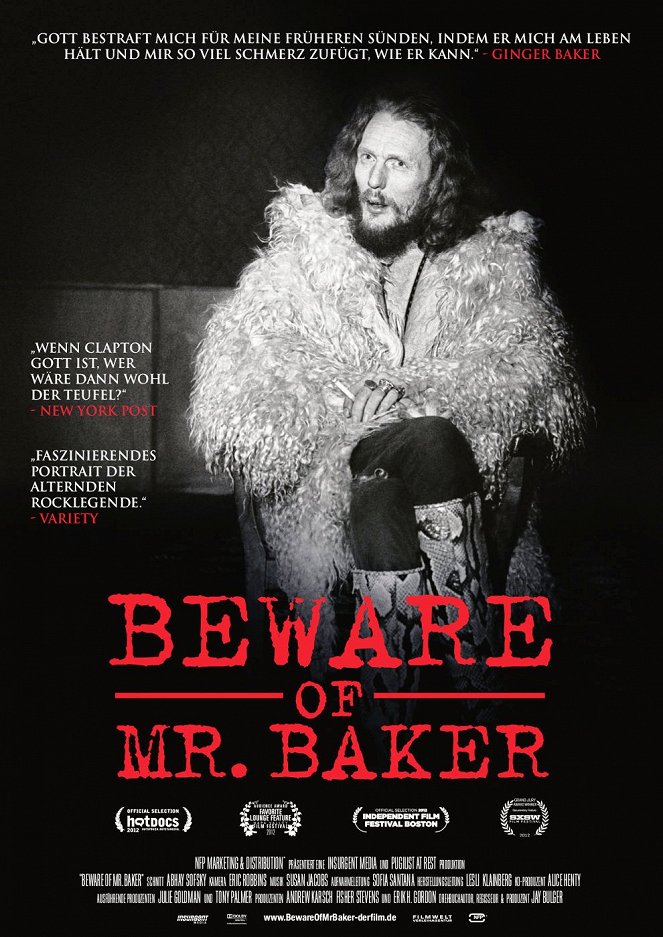 Beware of Mr. Baker - Plakate
