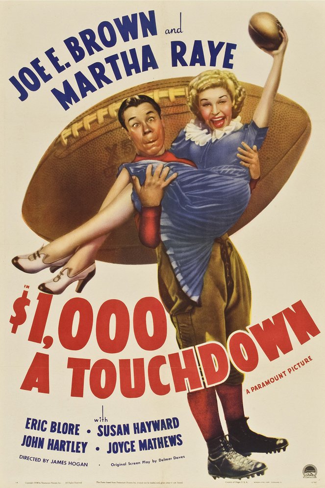 $1000 a Touchdown - Cartazes
