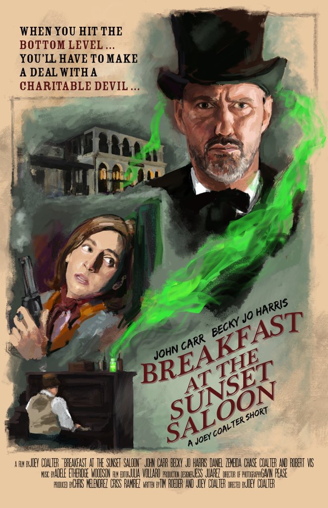 Breakfast at the Sunset Saloon - Posters