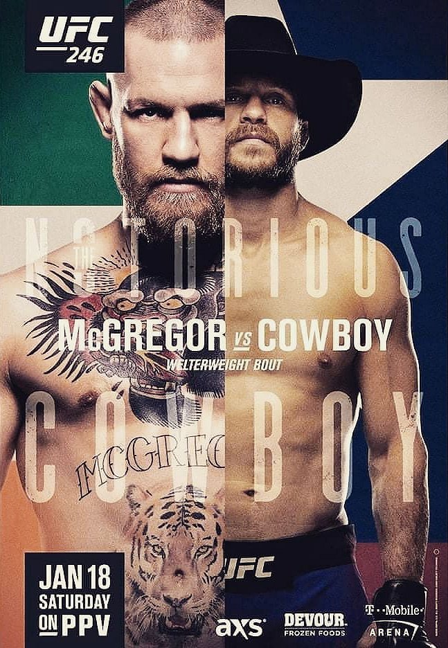 UFC 246: McGregor vs. Cowboy - Cartazes
