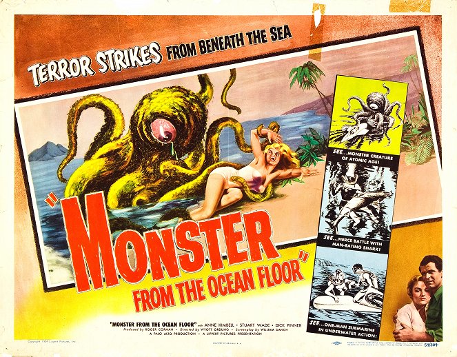 Monster from the Ocean Floor - Cartazes