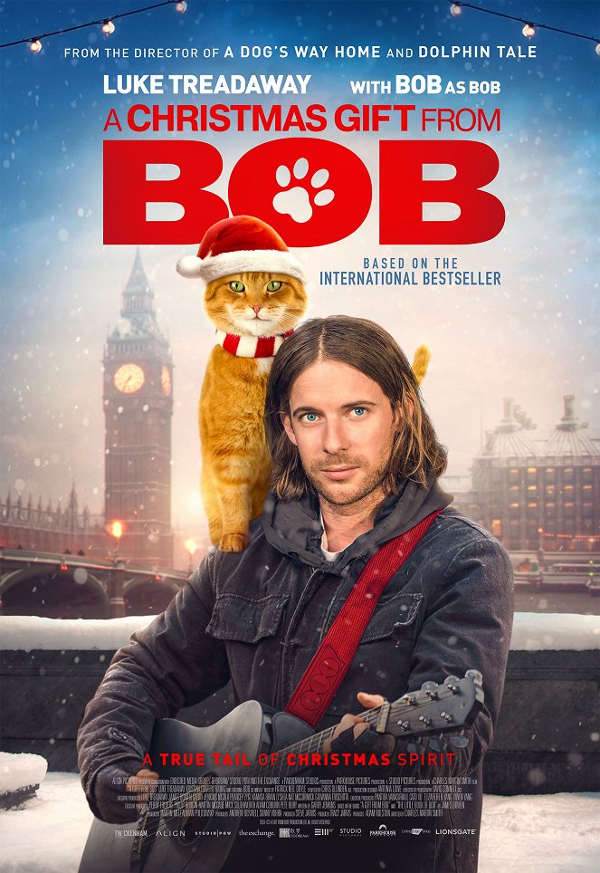 Świąteczny prezent od kota Boba - Plakaty
