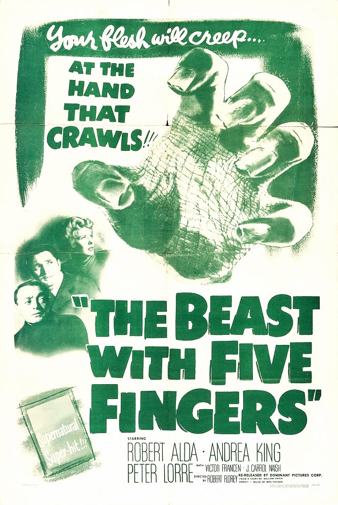 The Beast with Five Fingers - Plakaty