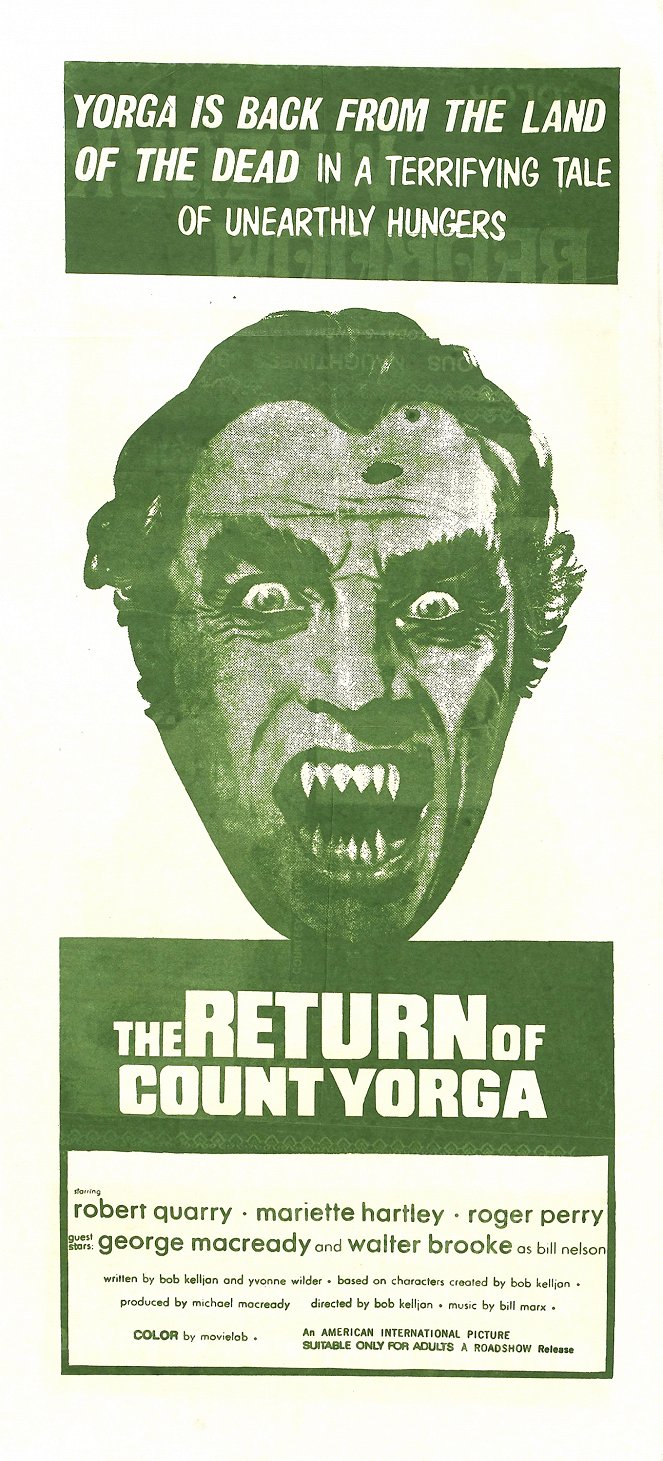 The Return of Count Yorga - Posters