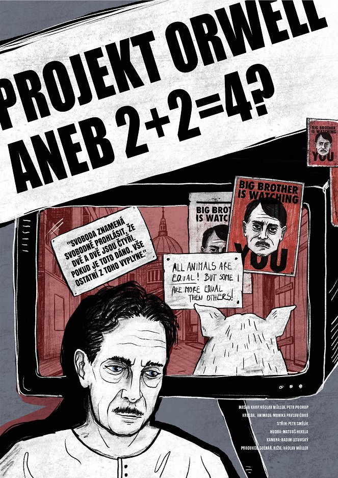 Projekt Orwell aneb 2+2=4? - Affiches