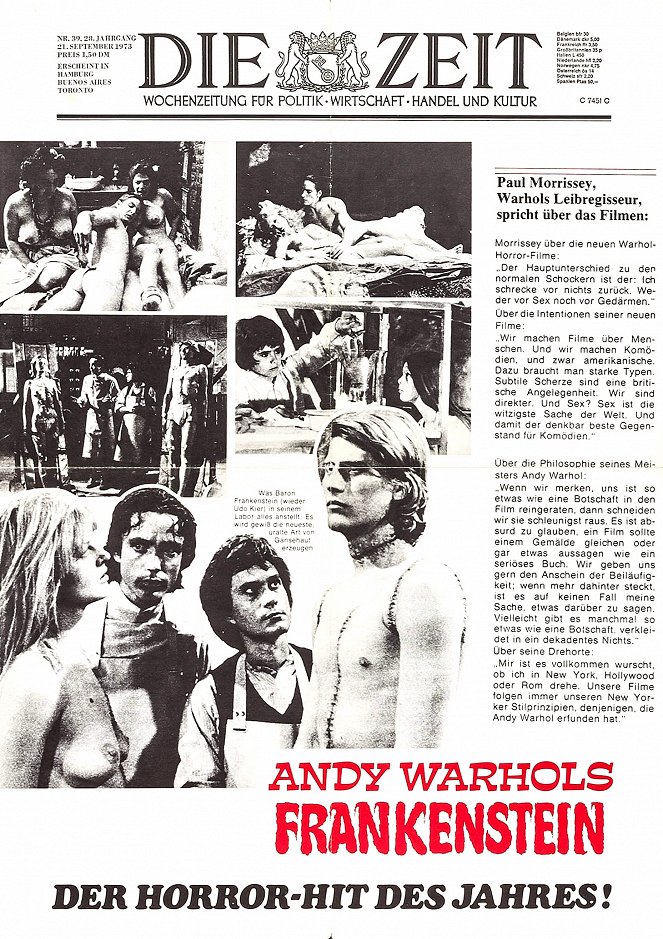 Andy Warhols Frankenstein - Plakate