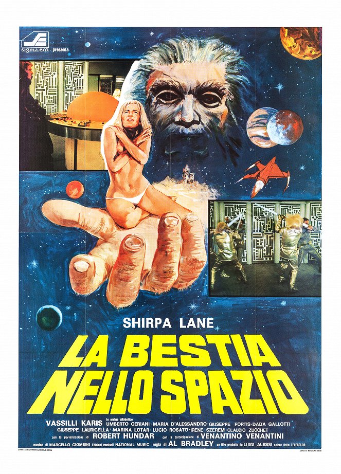 La bestia nello spazio - Cartazes