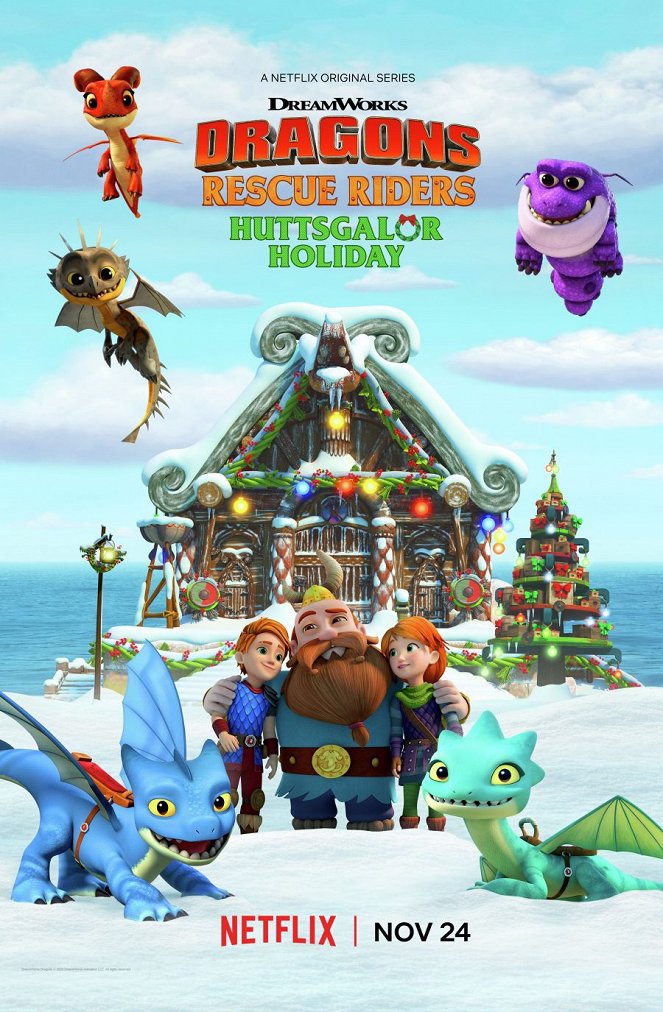 Dragons: Rescue Riders: Huttsgalor Holiday - Affiches