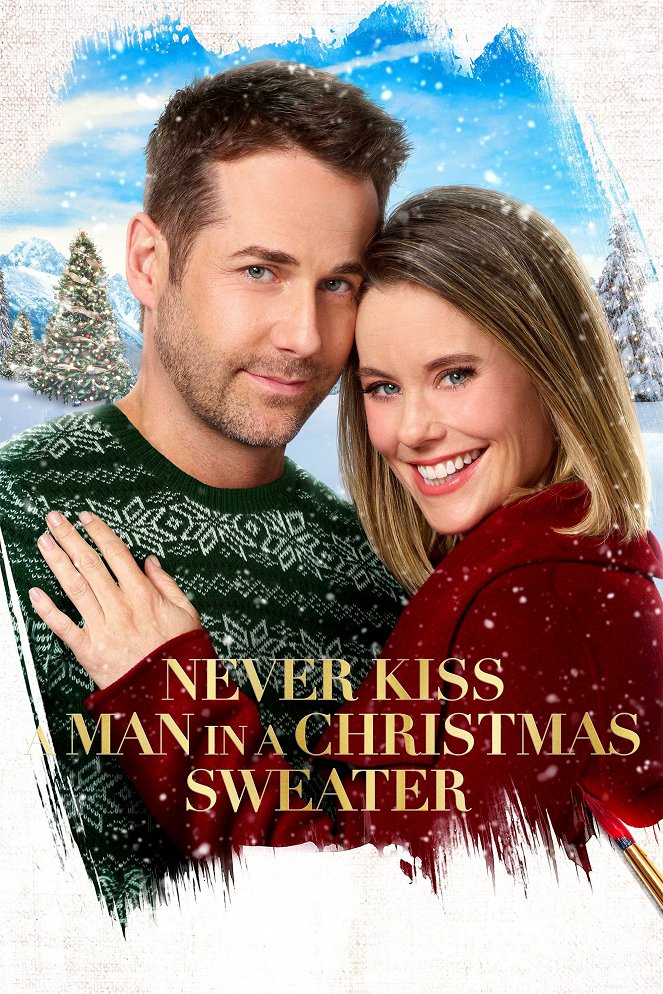 Never Kiss a Man in a Christmas Sweater - Affiches