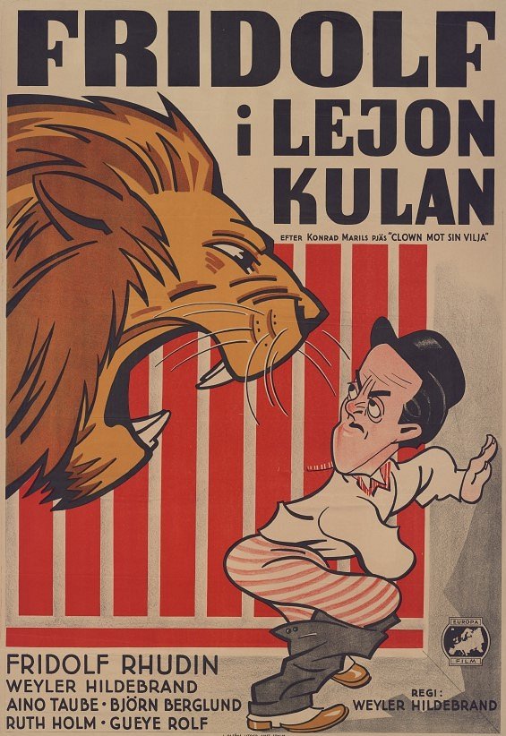 Fridolf i lejonkulan - Plakate