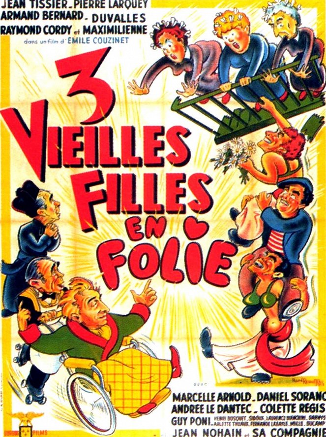 Trois vieilles filles en folie - Affiches