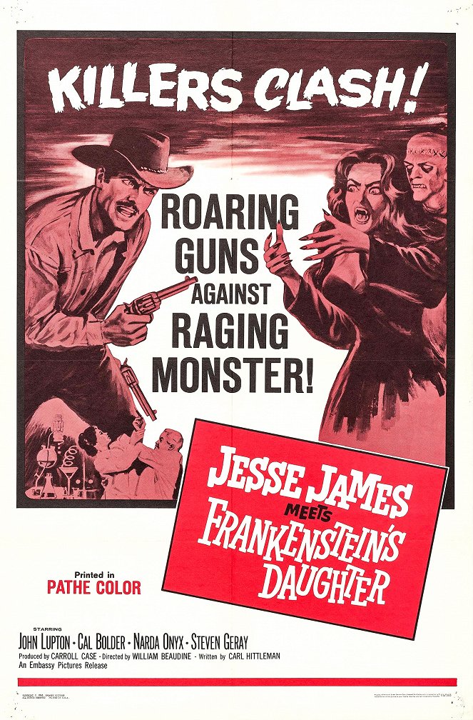 Jesse James Meets Frankenstein's Daughter - Plakaty