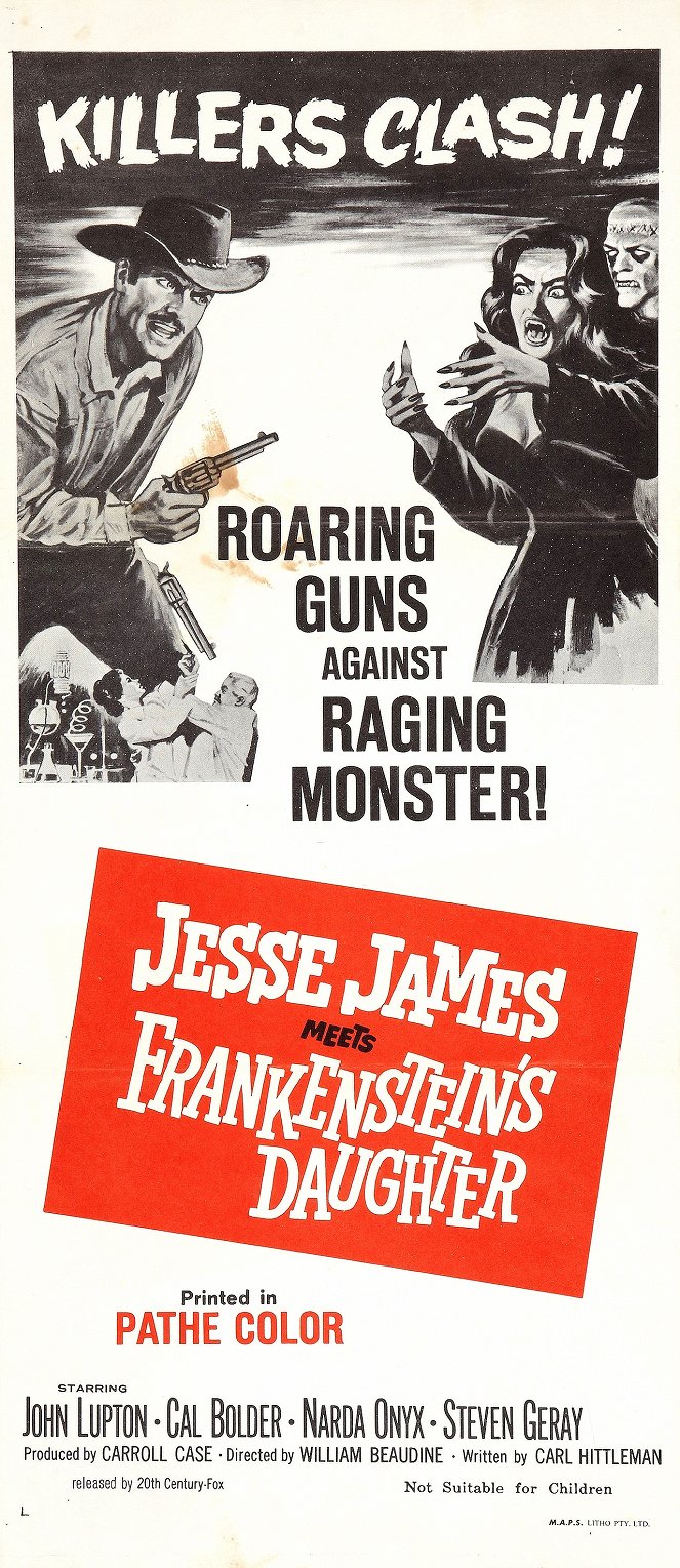 Jesse James Meets Frankenstein's Daughter - Cartazes