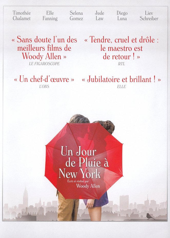 Un jour de pluie à New York - Affiches