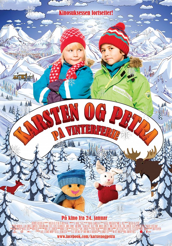 Karsten og Petra på vinterferie - Plakátok