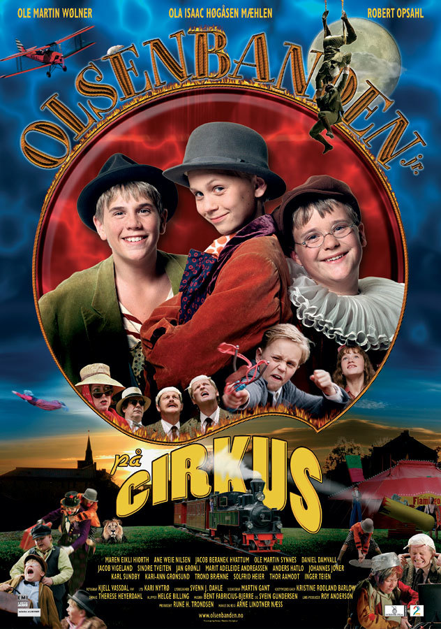 Olsenbanden Junior på cirkus - Plakate