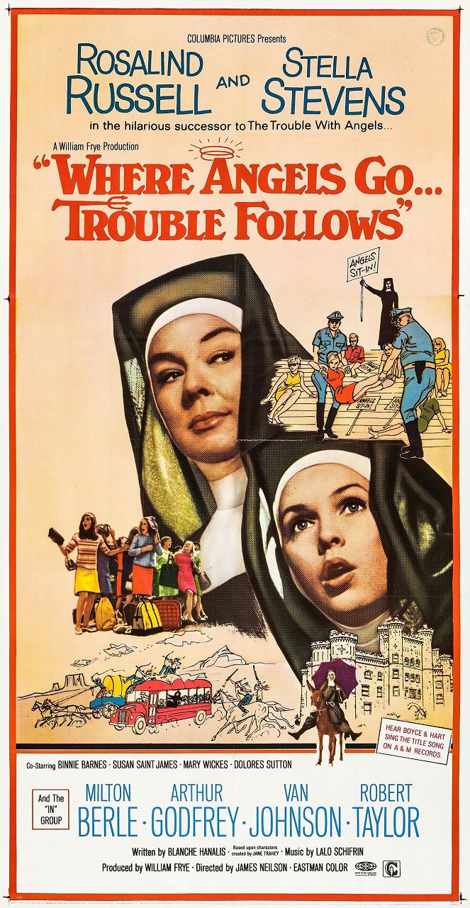 Where Angels Go, Trouble Follows - Posters