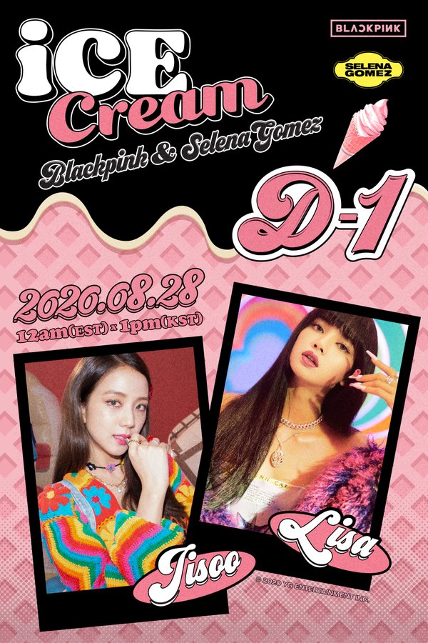 Blackpink with Selena Gomez: Ice Cream - Plakate