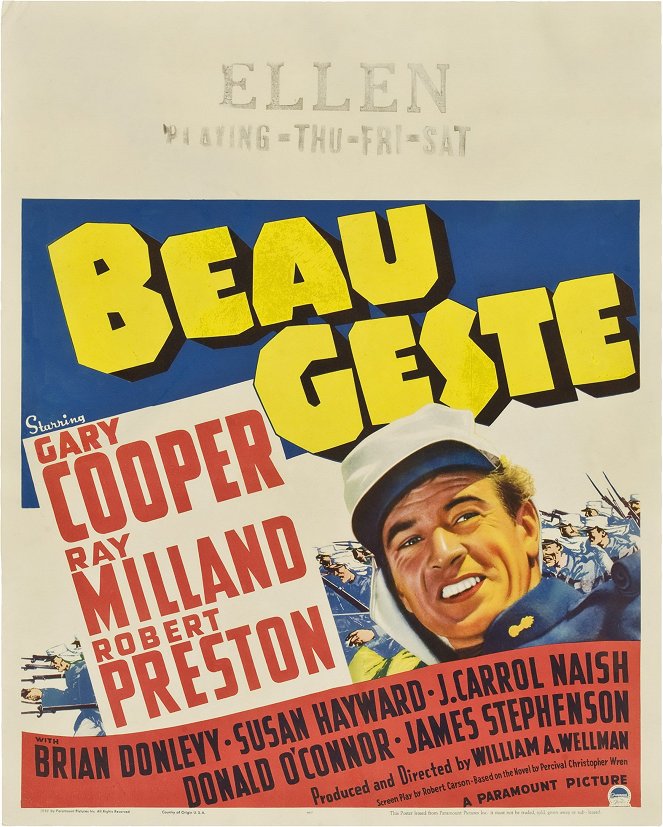 Beau Geste - Plakaty