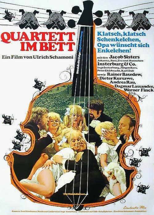 Quartett im Bett - Plakátok