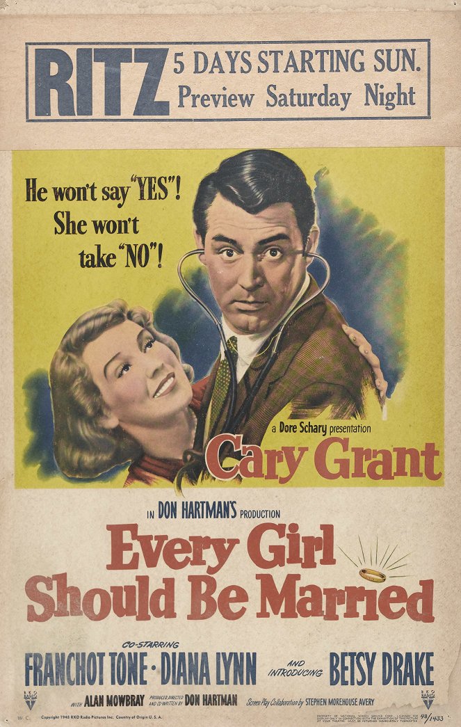 Every Girl Should Be Married - Posters