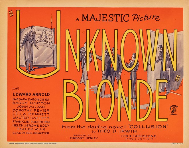 Unknown Blonde - Posters