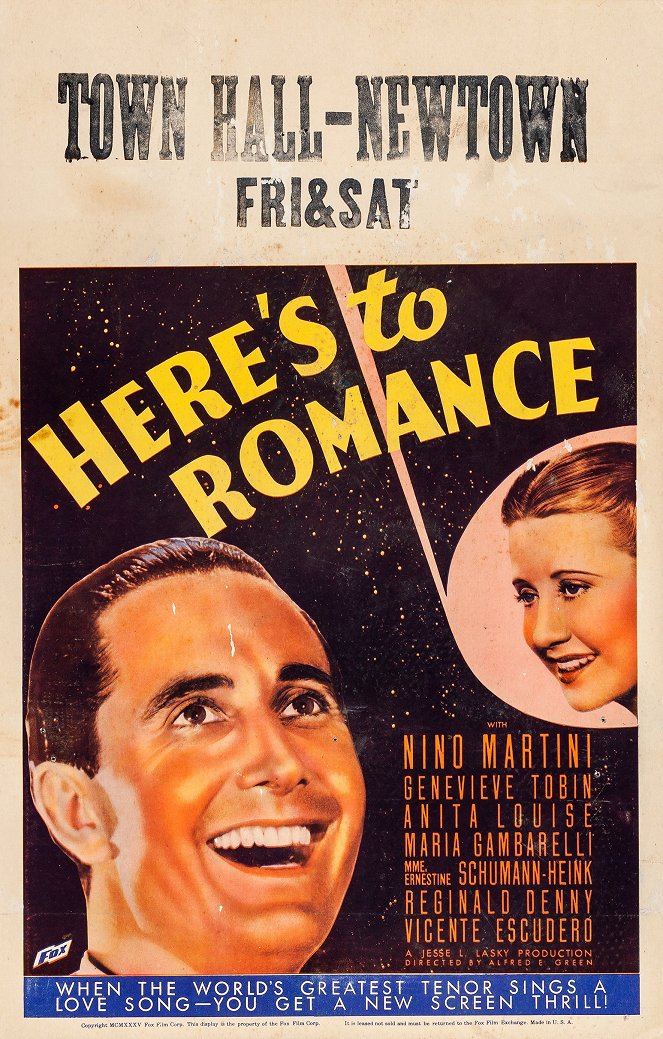 Here's to Romance - Posters