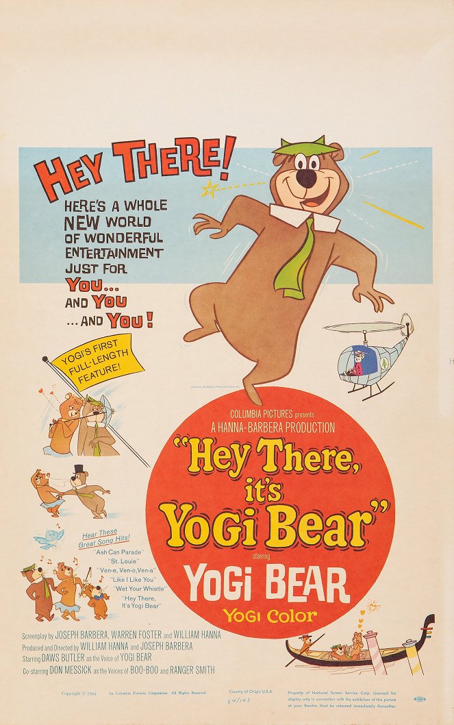 Hey There, It's Yogi Bear - Plakate