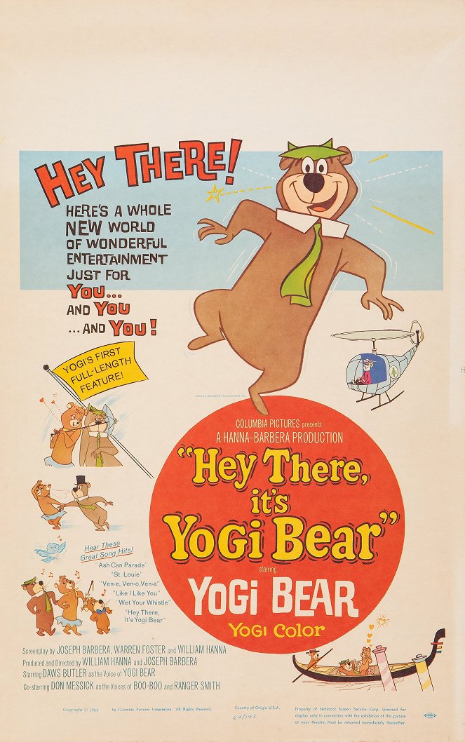 Hey There, It's Yogi Bear - Carteles