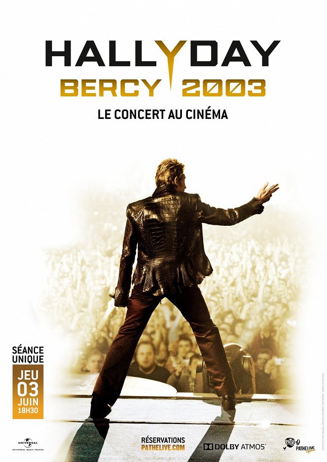 Johnny Hallyday - Bercy 2003 Le concert au cinéma - Cartazes