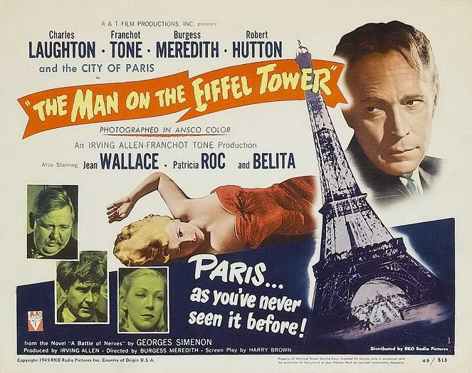 The Man on the Eiffel Tower - Posters
