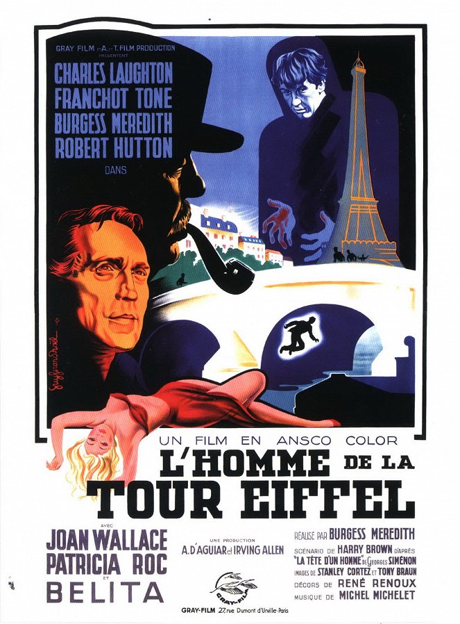 The Man on the Eiffel Tower - Posters