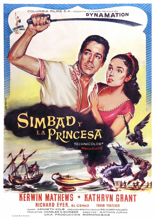 Simbad y la princesa - Carteles