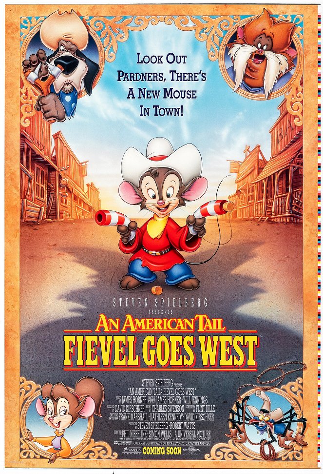 Fievel va al Oeste - Carteles