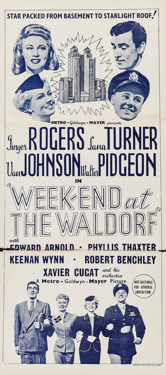 Week-End at the Waldorf - Posters